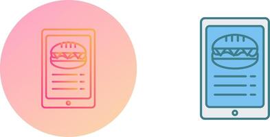 Online order Icon Design vector