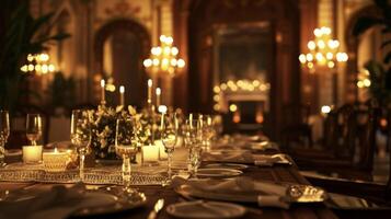 Background Attending a fancy dinner party in a grand and elegant mansion showing off your unique and stylish outerwear photo