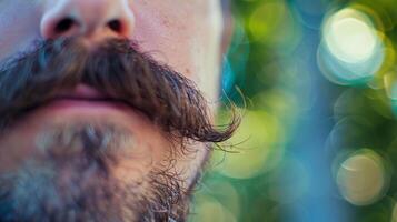 un tutorial en cómo a lograr un bien arreglado y mantenido Bigote foto