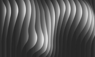 Abstract wavy black and white background. Minimal grey gradient backdrop design vector