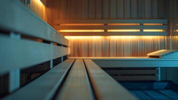 A photo of a corporate gym showcasing the sauna as a key feature and highlighting the forwardthinking approach of the company towards workplace wellness.