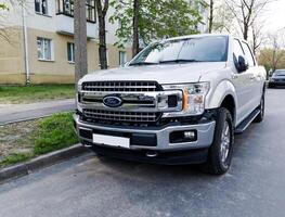 Minsk, Belarus, May 6, 2024 - American Ford F-150 pickup photo