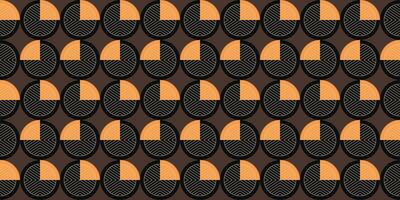 Circle seamless pattern background. Geometric shapes backdrop design. Modern and creative art graphic element. Suitable for poster, cover, banner, or flyer. vector