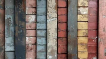 Create a statement wall with a variety of textured wallpapers from 3D panels to faux brick photo