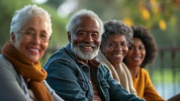 un panel de expertos campos preguntas desde personas mayores acerca de quedarse ajuste en Jubilación Proporcionar valioso perspectivas y Consejo para mantener un alto calidad de vida foto