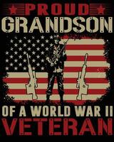 custom Vintage Veteran t shirt design vector