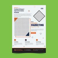 Modern Creative Corporate business, digital marketing agency flyer Brochure design, cover modern layout, annual report, poster, flyer in A4 template vector