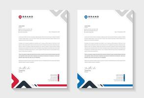 creative corporate modern letterhead design template. Company, agency, business letterhead template design. New letterhead design for corporate print. vector