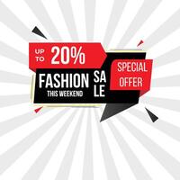Fashion Sale coupon price tag icon vector