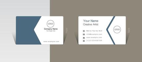 Abstract simple visit card design vector