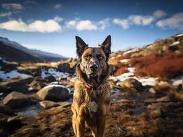 ai generado retrato de Belga pastor malinois detallado foto generativo ai