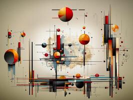 AI generated multicolored prints pattern modern Generative AI photo
