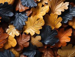 AI generated colorful leaves texture Generative AI photo