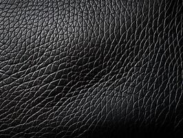 AI generated black leather texture Generative AI photo