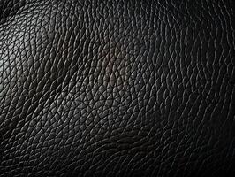 AI generated black leather texture Generative AI photo