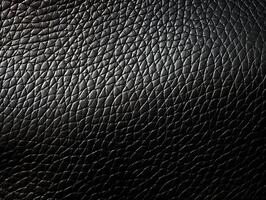 AI generated black leather texture Generative AI photo