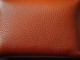 AI generated brown leather texture Generative AI photo