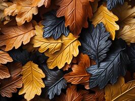 AI generated colorful leaves texture Generative AI photo