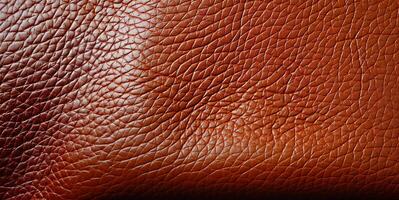 AI generated brown leather texture Generative AI photo