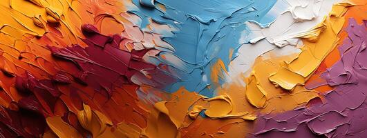 AI generated Closeup of abstract rough colorful multicolored Generative AI photo