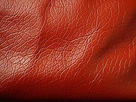 AI generated red leather texture Generative AI photo