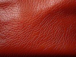 AI generated red leather texture Generative AI photo