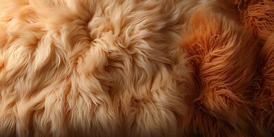 AI generated sheepskin texture Generative AI photo