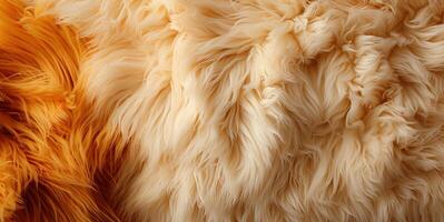 AI generated sheepskin texture Generative AI photo