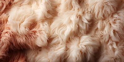 AI generated sheepskin texture Generative AI photo