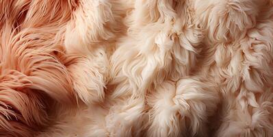 AI generated sheepskin texture Generative AI photo