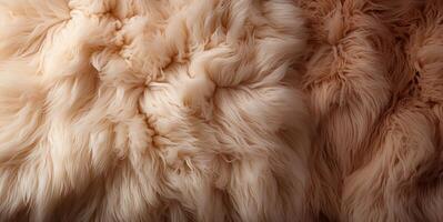 AI generated sheepskin texture Generative AI photo