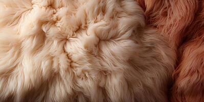 AI generated sheepskin texture Generative AI photo