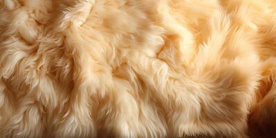 AI generated sheepskin texture Generative AI photo