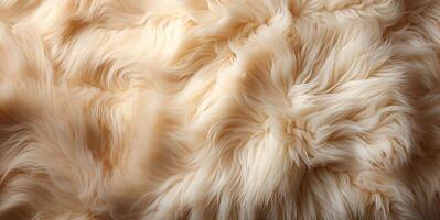 AI generated sheepskin texture Generative AI photo