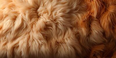 AI generated sheepskin texture Generative AI photo