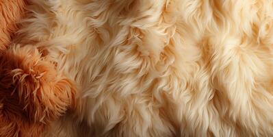 AI generated sheepskin texture Generative AI photo