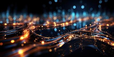 AI generated Data transfer technology concept wallpaper texture Generative AI photo