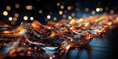 AI generated Data transfer technology concept wallpaper texture Generative AI photo