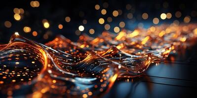 AI generated Data transfer technology concept wallpaper texture Generative AI photo