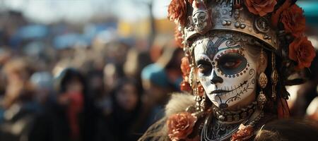 AI generated the day of the Dead Generative AI photo