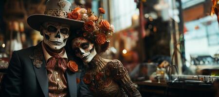 AI generated the day of the Dead Generative AI photo