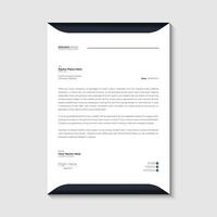 Letterhead design template vector