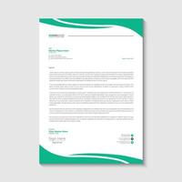 Company letterhead design template vector