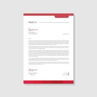 Company letterhead design template vector