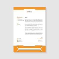 Company letterhead design template vector