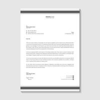 Letterhead design template vector