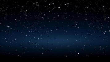 AI generated Dark starry sky banner Generative AI photo
