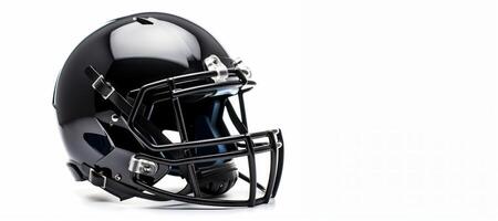 AI generated football helmet on white background Generative AI photo