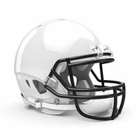 AI generated football helmet on white background Generative AI photo