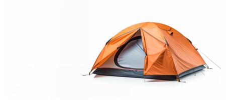 AI generated camping tent on white background Generative AI photo